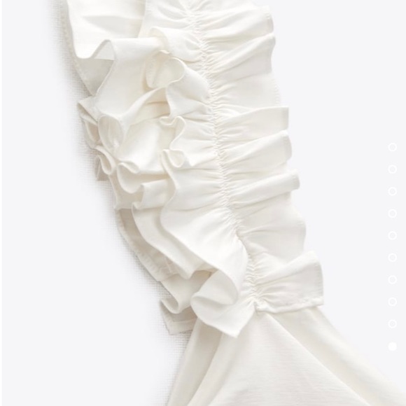 Zara Draped Linen Blend Dress. NWT. Size Medium. - Picture 10 of 14